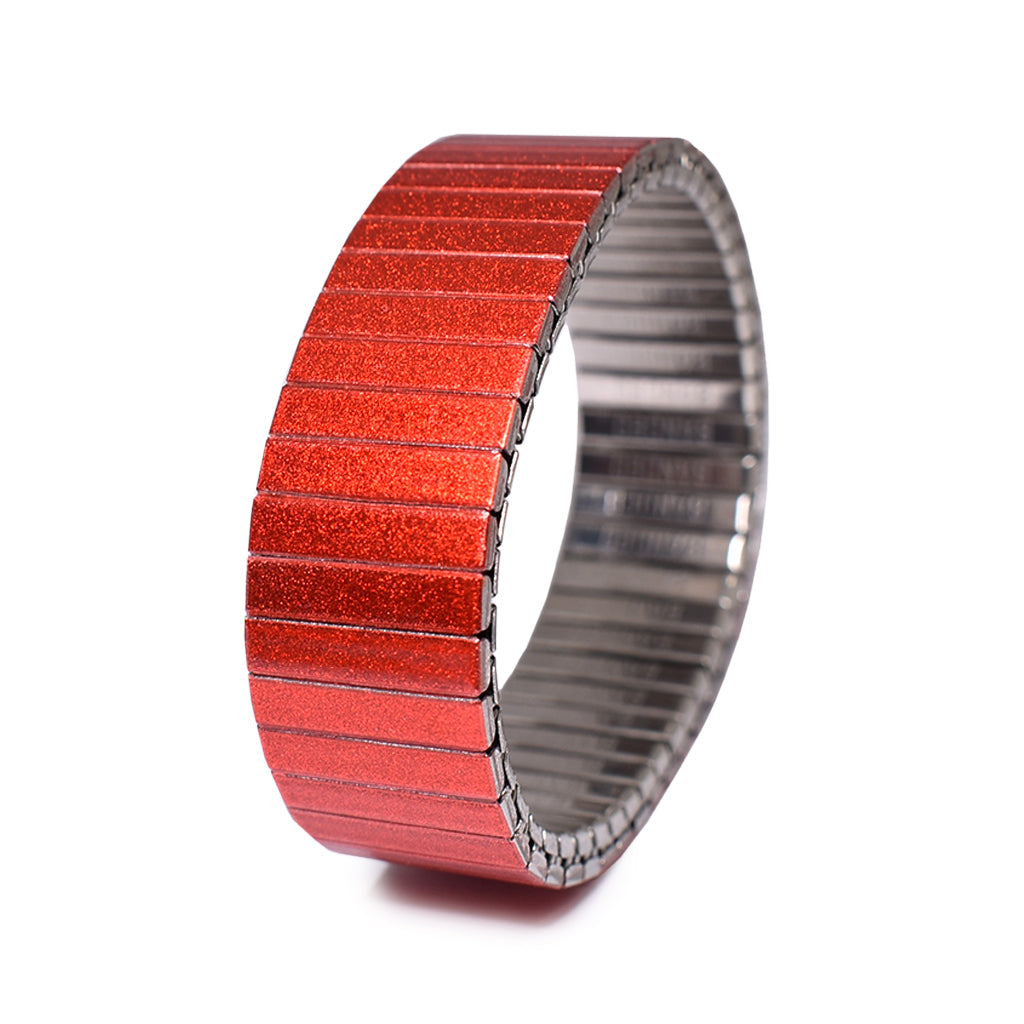 Red Simplicities 18mm Metallic Finish by Banded Bracelets