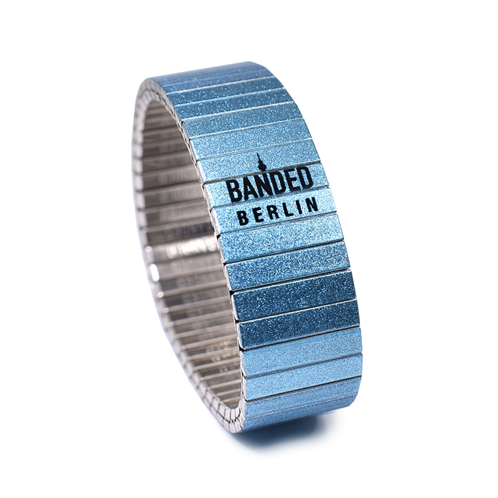 Light Sapphire - Simplicities 18mm Metallic finish by Banded Bracelets