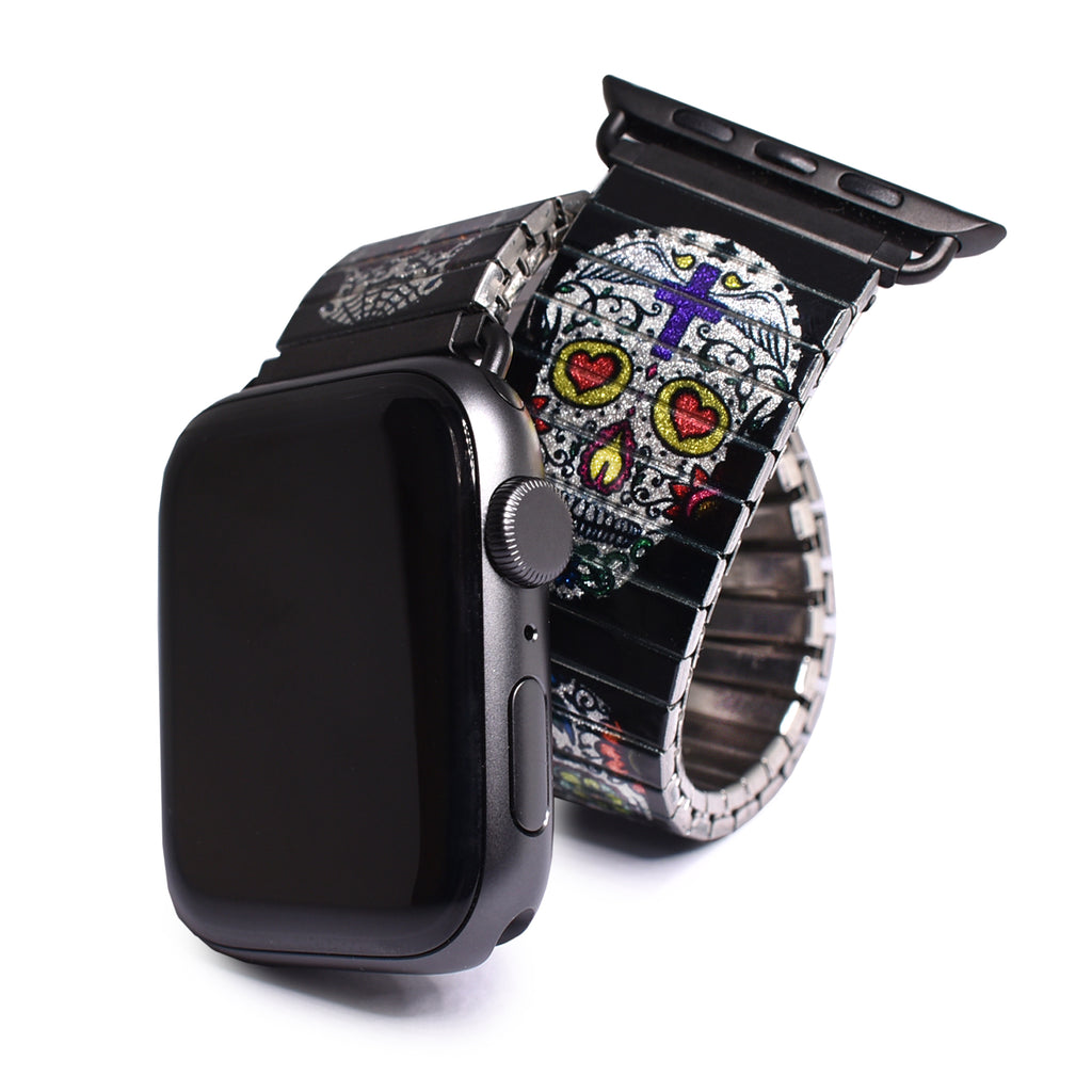 Shuggie Baby - Banded for Smart Watch -  Metallic Finish  Eine Hommage an den "Dia de los Muertos" - einen der wichtigsten Feiertage Mexicos und ein Fest, das an die Toten und ihr Vermächtnis erinnert.  