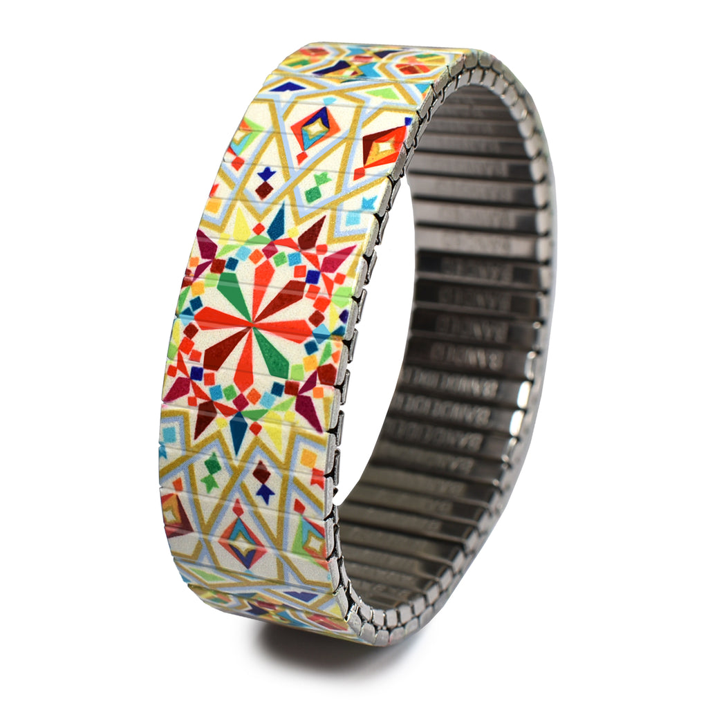 AZULEJO - Algarve - 18mm © 2024 Banded Bracelets Left Side View