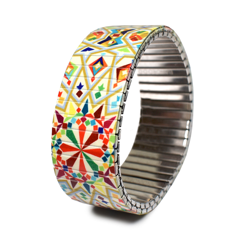 AZULEJO - Algarve - 23mm © 2024 Banded Bracelets L side view