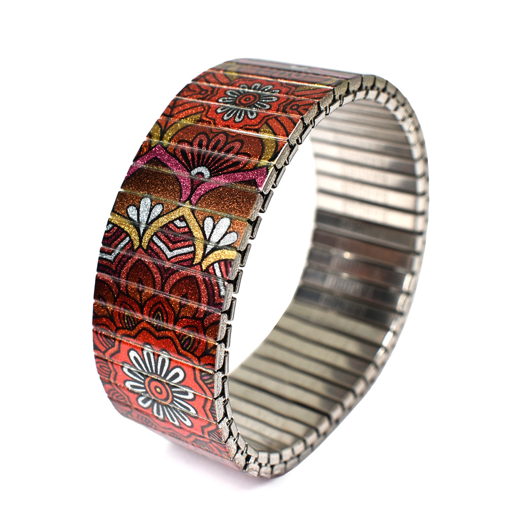 23mm - Mandalas Métallique - Postcard from Sedona  Banded's Metallic take on our Best selling Mandala styles from our Air Banded collection that we sell onboard Lufthansa & Swiss airlines.