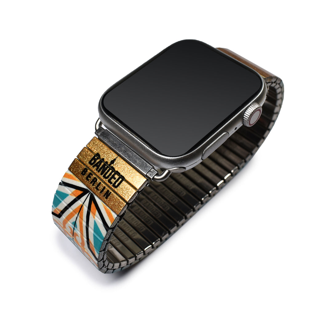 Full View - AZULEJO - Cala de Portixol - Banded™ Smart Watch Classic Finish © 2024 Banded Bracelets