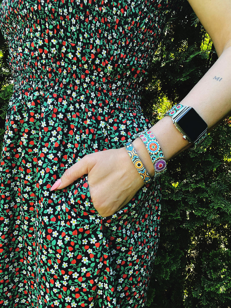 AZULEJO - Ronda- Banded™ Smart Watch Classic Finish © 2024 Banded Bracelets