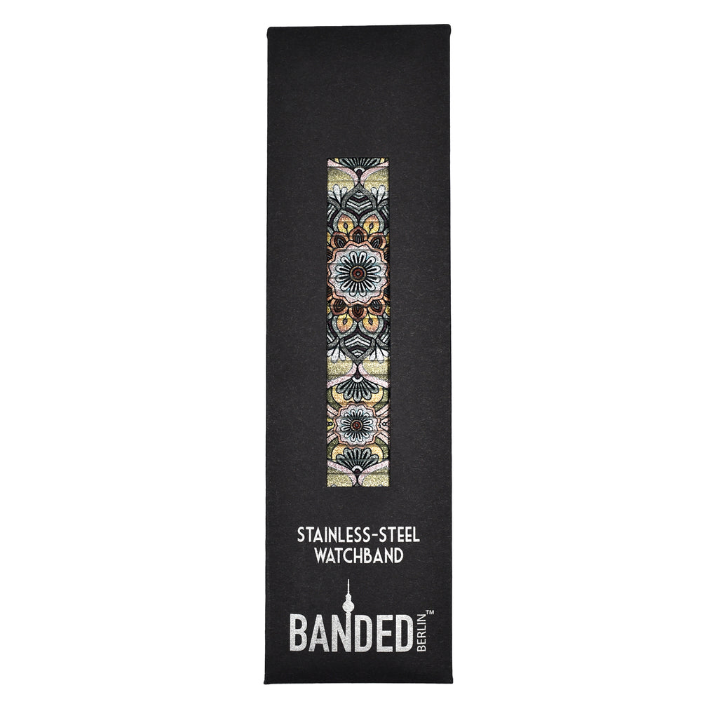  Mandalas Métallique - Jerome, Arizona - Banded™️ for Smartwatch  Banded's Metallic take on our Best selling Mandala styles from our Air Banded collection that we sell onboard Lufthansa & Swiss airlines.