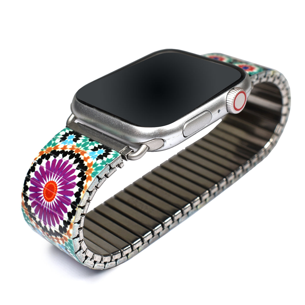 Full view AZULEJO - Ronda- Banded™ Smart Watch Classic Finish © 2024 Banded Bracelets