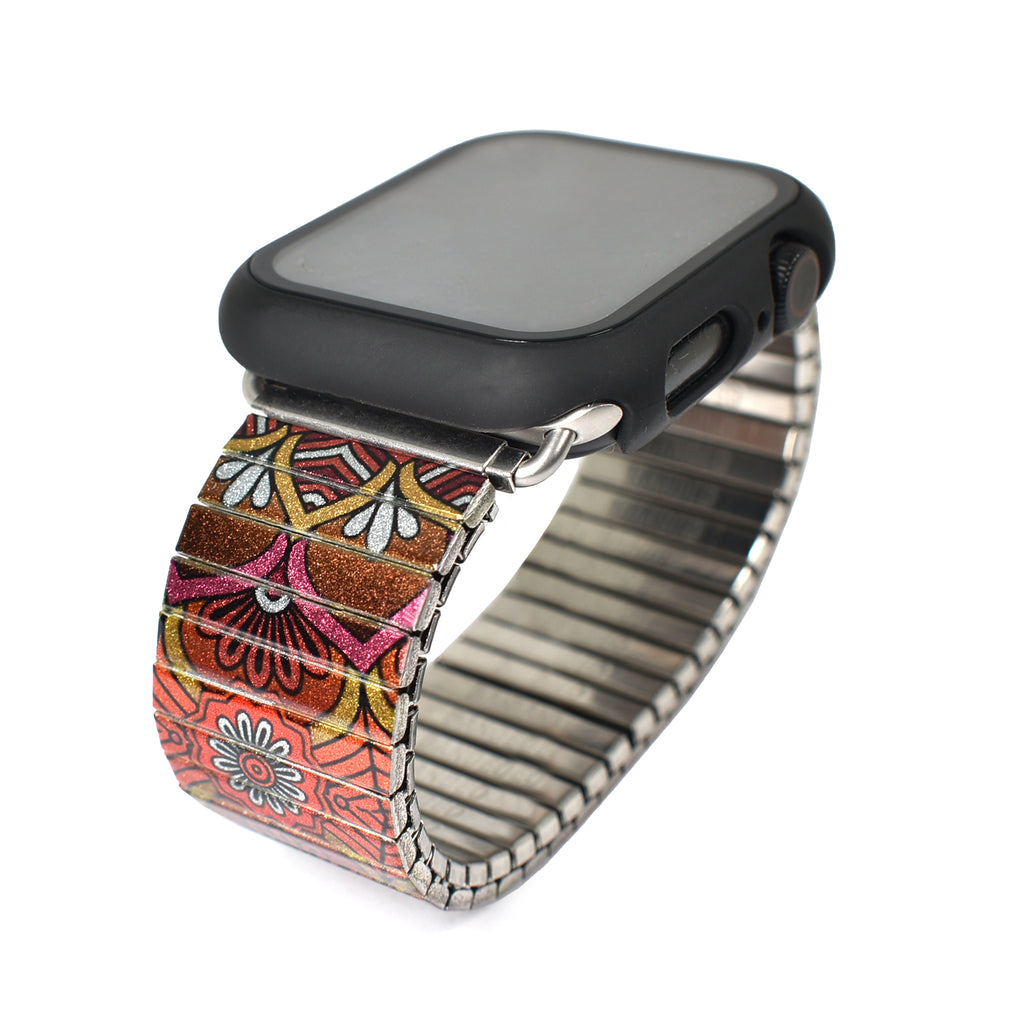Mandalas Métallique - Sedona - Banded™️ for Smartwatch  Banded's Metallic take on our Best selling Mandala styles from our Air Banded collection that we sell onboard Lufthansa & Swiss airlines.