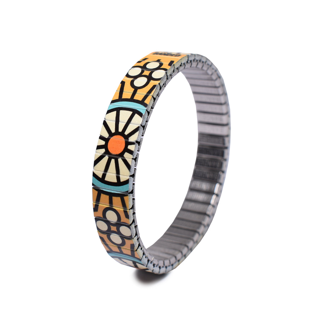 The Individualist -  Tajine - 10mm Classic Finish  Big, bold & unafraid to make a statement. Take a walk with us as we explore and break down the psychology of shapes in a modern world with these vintage graphic design inspired patterns.