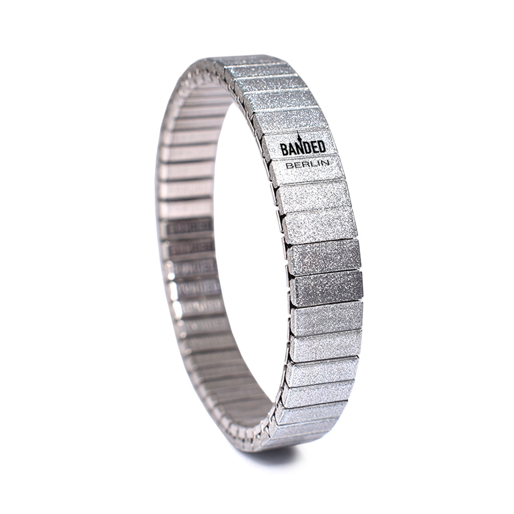 Silver Simplicities 10mm Metallic Finish by Banded Bracelets