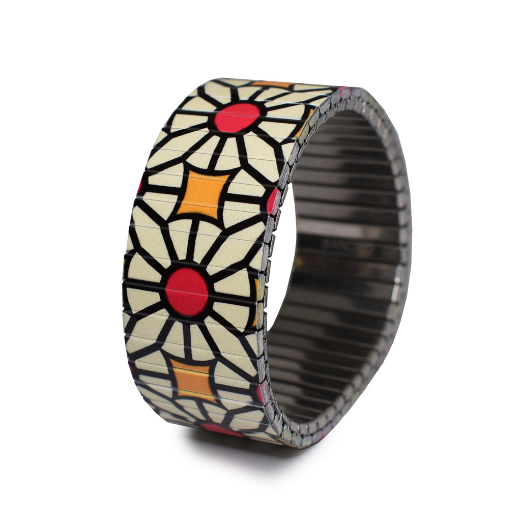 The Individualist - The Cipe Pineles - 23mm Classic Finish   The Individualist is  new collection for Spring Summer 2022.  Big, bold & unafraid to make a statement. Take a walk with us as we explore and break down the psychology of shapes in a modern world with these vintage graphic design inspired patterns