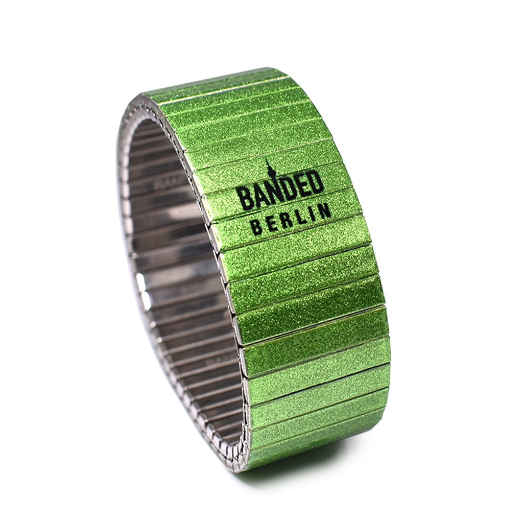 Lime - Simplicities 23mm Metallic Finish by Banded Bracelets