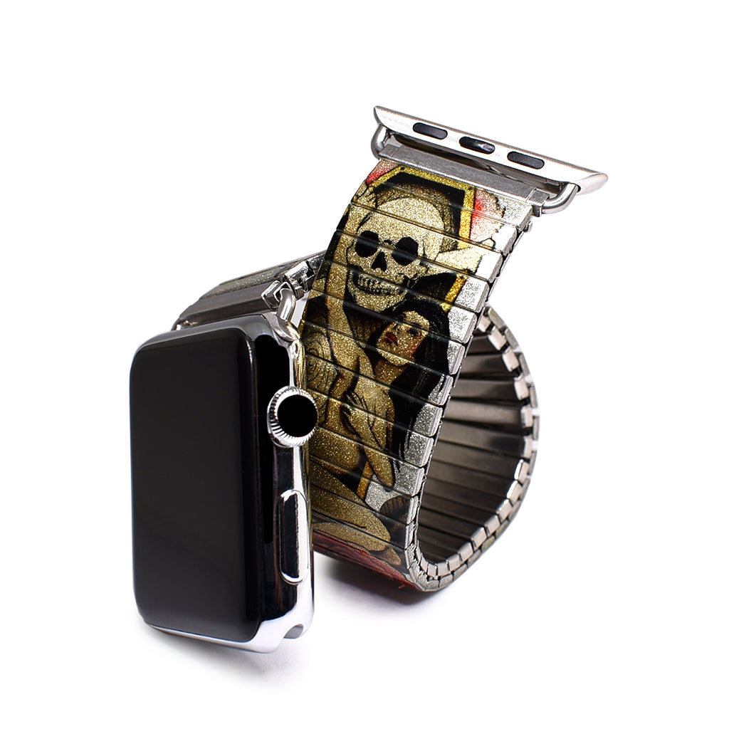 Silver Bones by Brian Kelly - Banded for Apple watch metallic finish