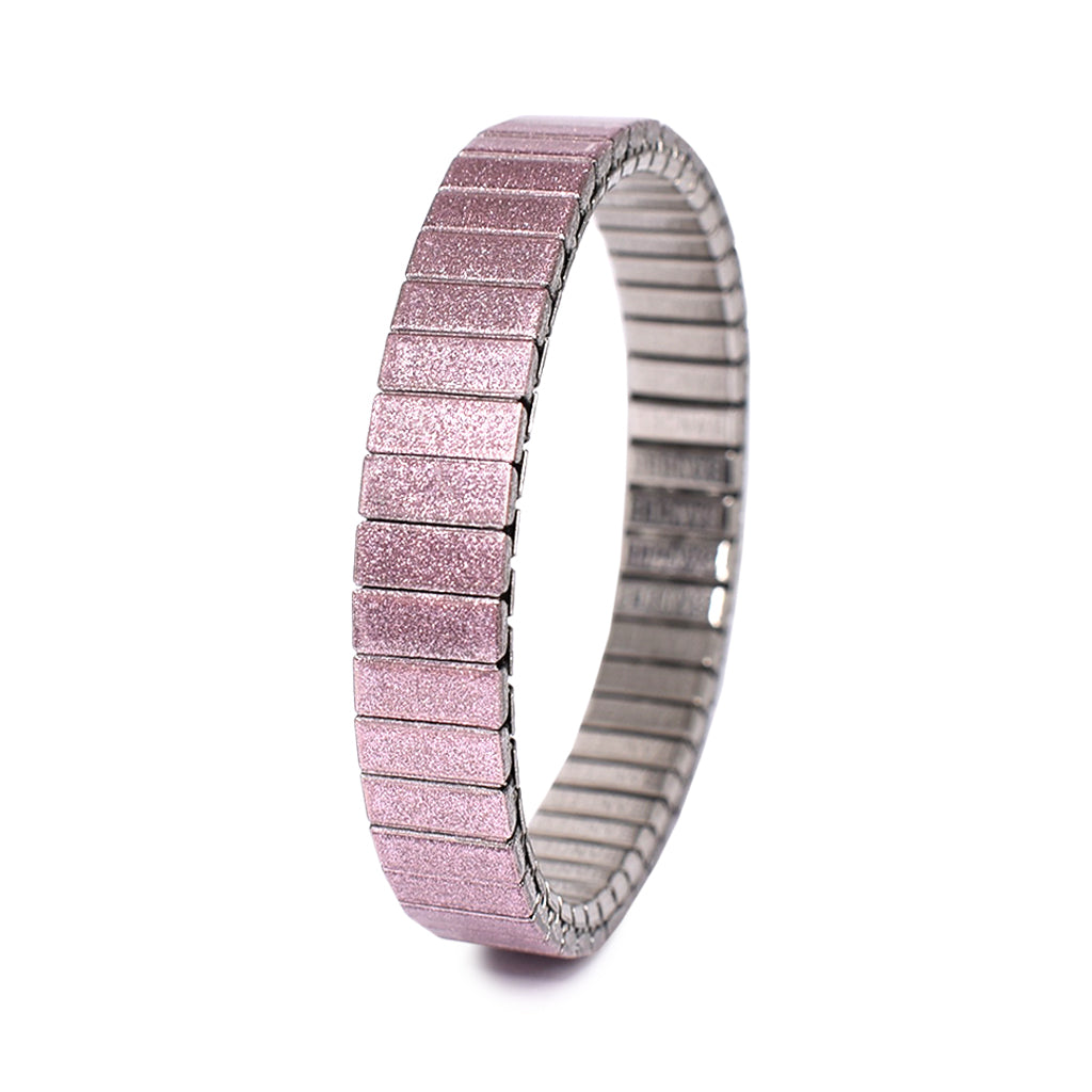 Rose - Simplicities 10mm Slim Metallic Finish  Simple and pure. This Rose simplicity shines bright in its glorious gorgeousness.  keeping in the tradition of simplicity, this stunning color loves to be worn. Stacks incredibly well with the other Bandeds. A mix & match bonanza with endless possibilities.