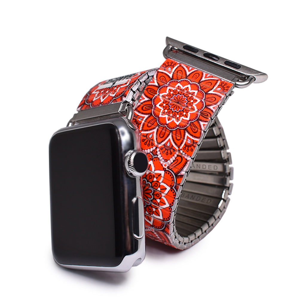 Brazilian Moonrise - Coccinea - Passiflora Banded for Apple watch by Banded Bracelets 2021