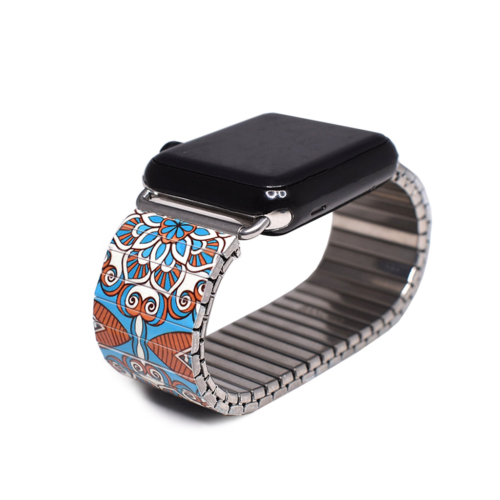 Mediterranean Tiles- St.Tropez Applewatch by Banded Berlin Bracelets Fall 2020 Collection
