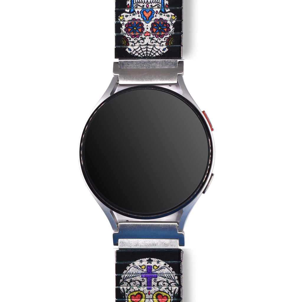 Shuggie Baby - Banded for Smart Watch -  Metallic Finish  Eine Hommage an den "Dia de los Muertos" - einen der wichtigsten Feiertage Mexicos und ein Fest, das an die Toten und ihr Vermächtnis erinnert.  