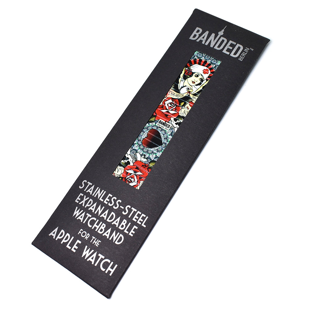 Nurse Love by Brian Kelly Apple watch band Packaging