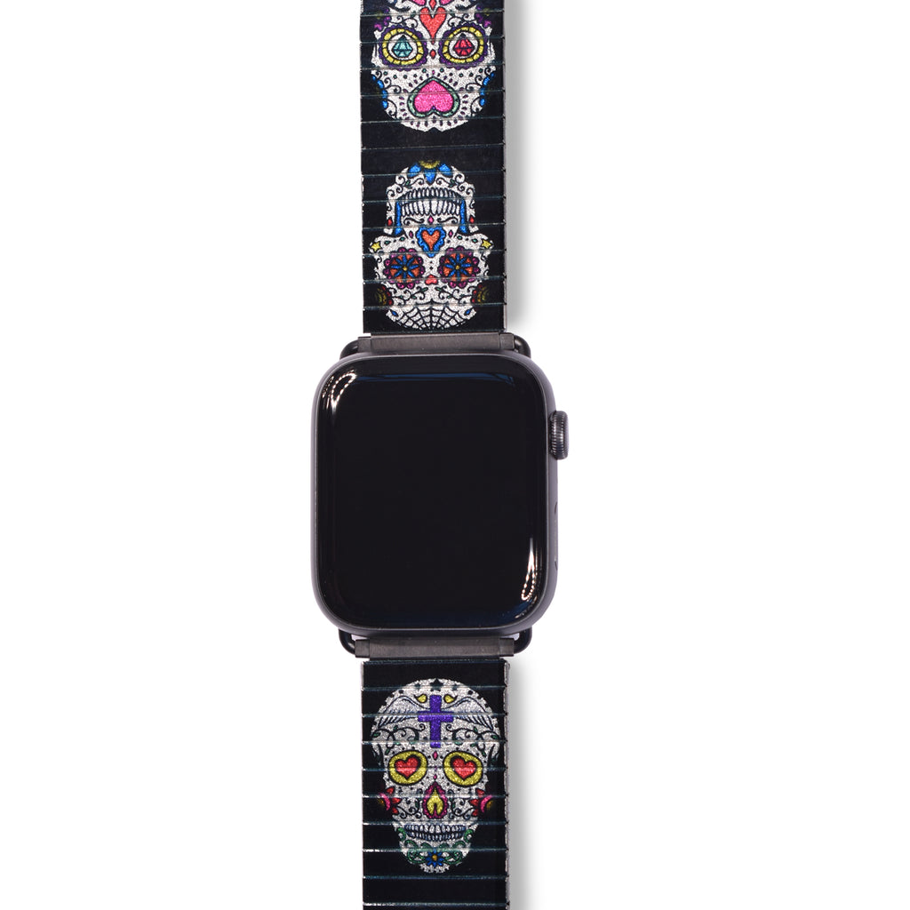 Shuggie Baby - Banded for Smart Watch -  Metallic Finish  Eine Hommage an den "Dia de los Muertos" - einen der wichtigsten Feiertage Mexicos und ein Fest, das an die Toten und ihr Vermächtnis erinnert.  