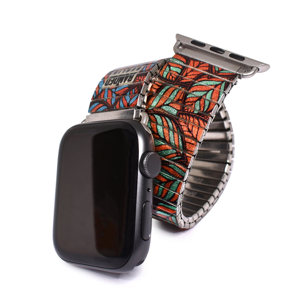 Tegeler Forst - Stained Glass Leaf - Banded™ Smart watch Metallic Finish