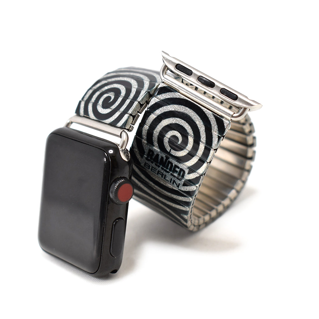 Twilight Zone Metallic Apple watch band by Banded-Berlin hand crafted in Germany by Humans