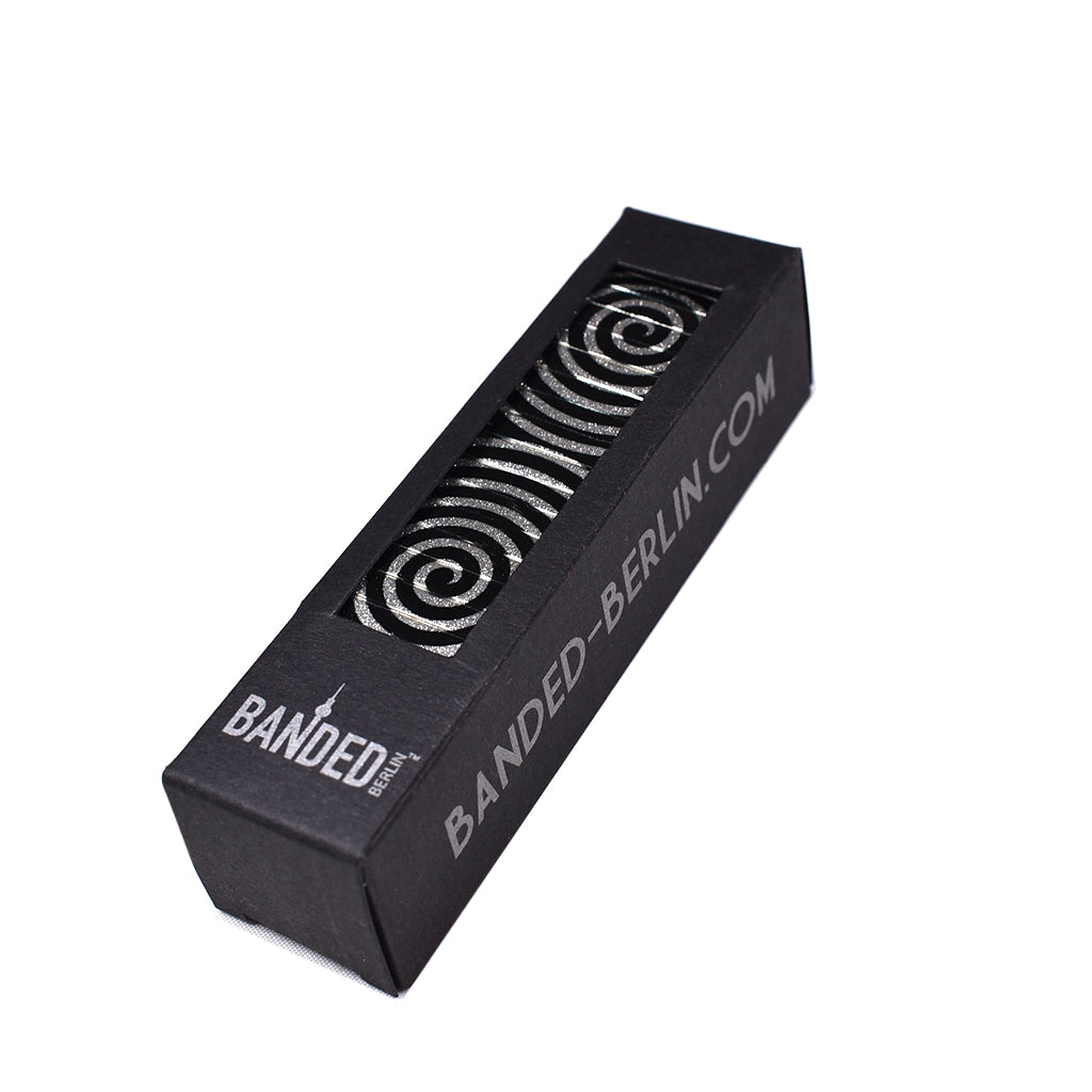 Twilight Zone Metallic 23mm Packaging by Banded-berlin bracelets - made in Germany